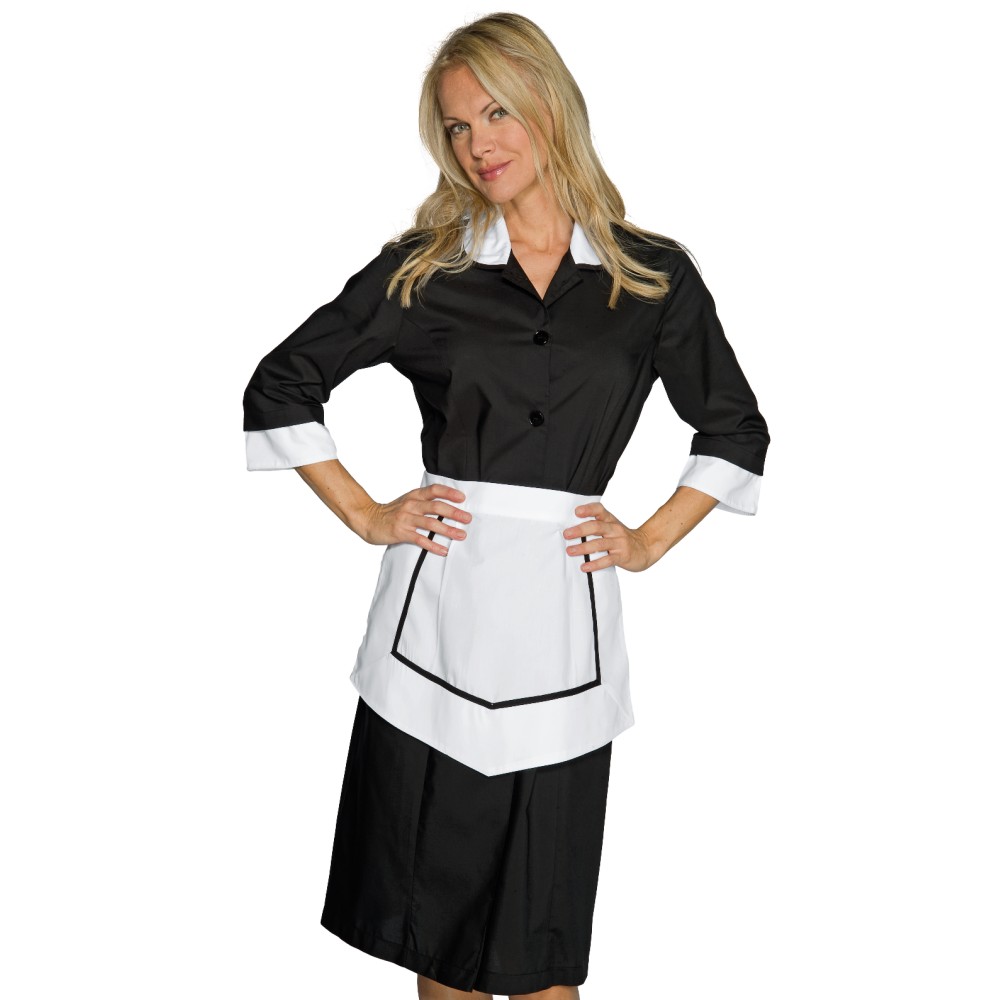 Black or Blue and White Dress for House Cleaning Assistant Maid