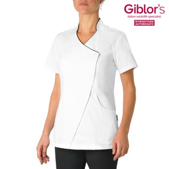 Short-sleeved women's tunic. Slim fit brand Giblor's on Italiantrendy.