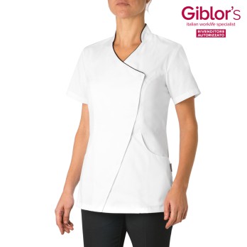 Camiseta de mujer de manga corta línea. Marca Slim de Giblor's en Italiantrendy.