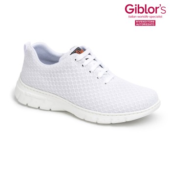 Lightweight Breathable Mesh Shoe in White, Black, Grey, Blue with Laces