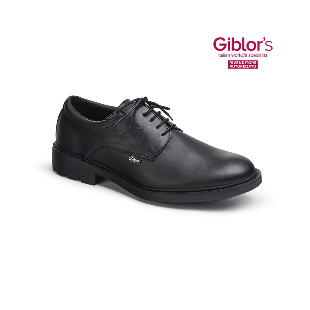 Black men's lace-up comfortable work shoe Brand Giblor's online