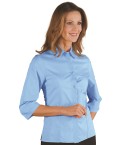 Camicia Donna Slim Leggera in Bordeaux Azzurro Grigio Marrone Manica 3/4