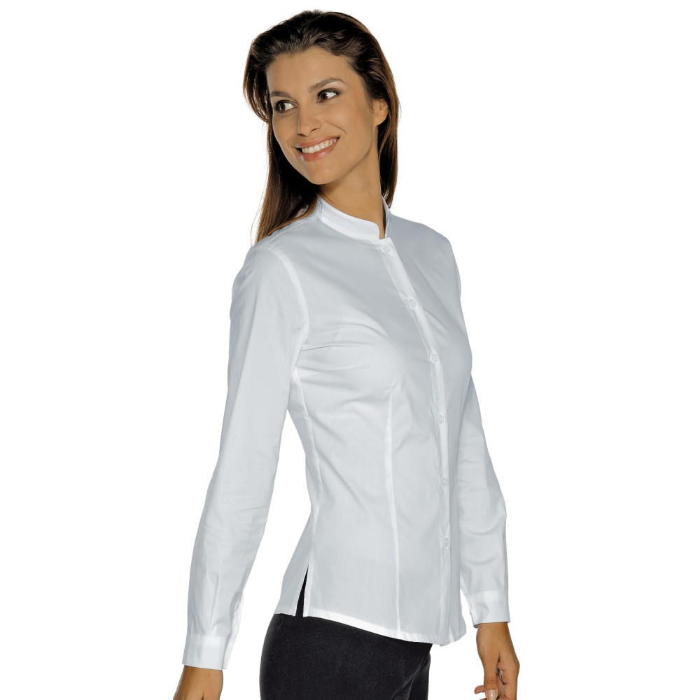 CAMICETTA HOLLYWOOD STRETCH BIANCO-Isacco-0258P-025800-0