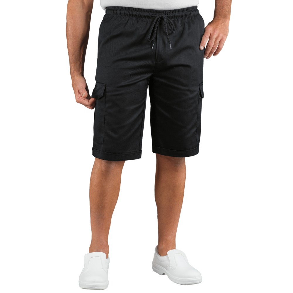 PANTACARGO SHORT NERO O GESSATO MIX 195 GR-Isacco-04400P-044001S-0