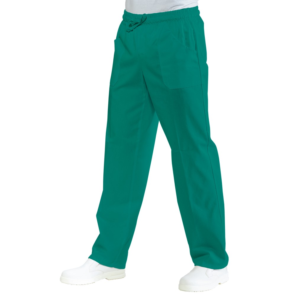 PANTALONE C ELASTICO TINTA UNITA 185 GR COTONE SCRUB-Isacco-044P-044200-0