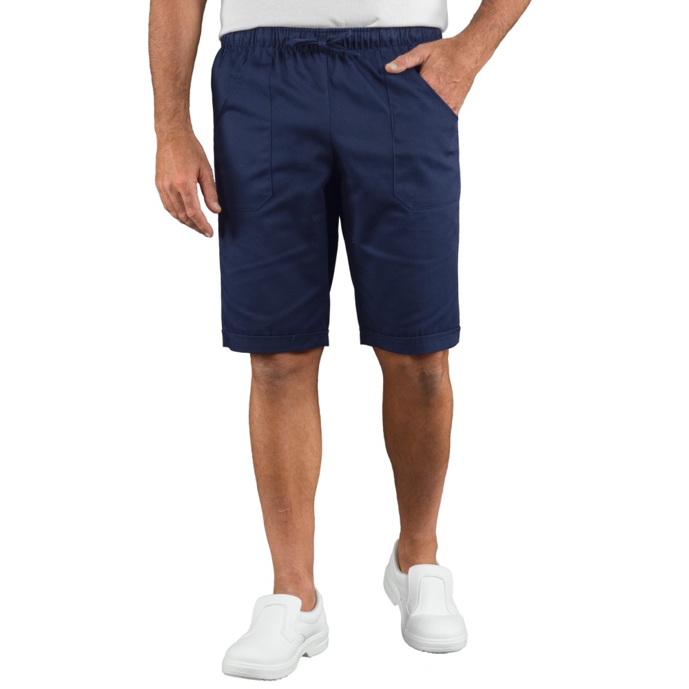 PANTALACCIO SHORT TORTORA BLU BIANCO-Isacco-0440P-044602S-0