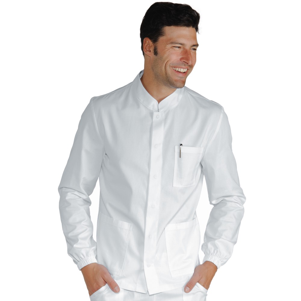 CASACCA CORFU  BIANCO CON E SENZA  ZIP M M M L M P 190 COT-Isacco-055P-055000-0