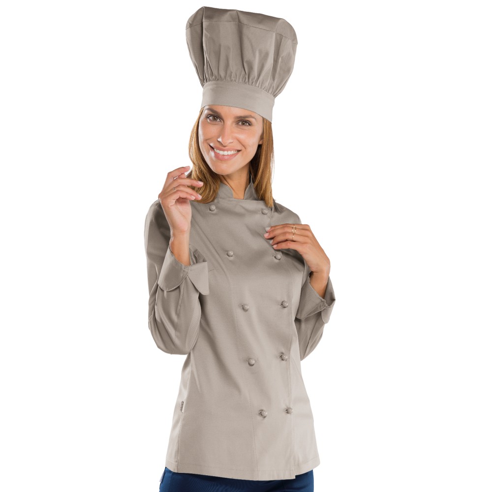 GIACCA LADYCHEF TINTA UNITA 195 GR M L M M-Isacco-0575P-057535-0