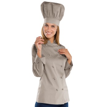 GIACCA LADYCHEF TINTA UNITA 195 GR M L M M-Isacco-0575P-057535-0