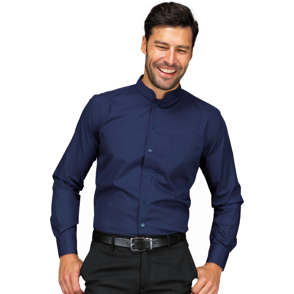 Camisa coreana unisex para bar hotel restaurante hosteleria en 10 colores disponible en tallas ML