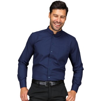 CAMICIA UNISEX DUBLINO TINTA UNITA M L-Isacco-0618P-061802-0