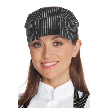 CAPPELLO SAM GESSATO RIGA ROSSA-LONDRA 01-VIENNA NERO-Isacco-072P-072251-0