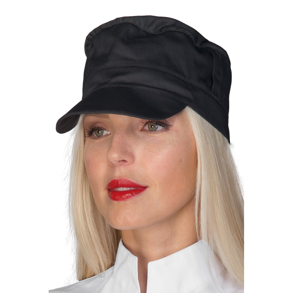 CAPPELLO CHARLY CON RETE NERO-Isacco-077P-077031-0