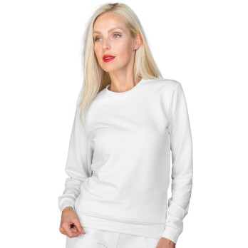 FELPA UNISEX GIROCOLLO BIANCO O BIANCO-Isacco-13032p-130320-0