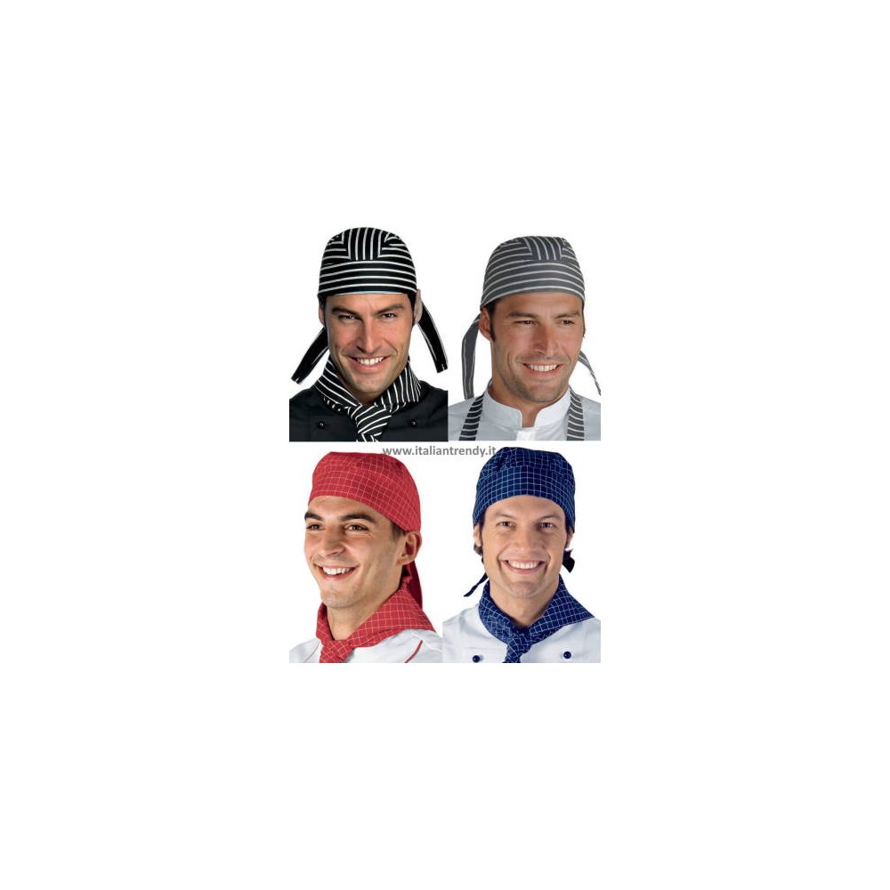 Bandana Chef Hat in Pattern, 4 Colors Available for Purchase Online