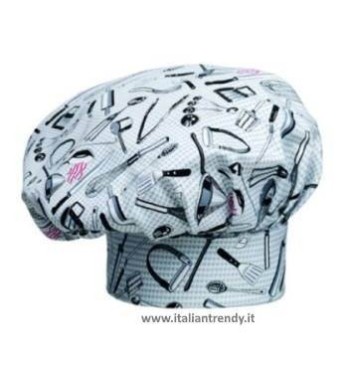 Cappello Cuoco Chef Regolabile Con Velcro 33 Colori