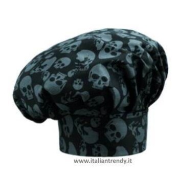 Cappello Cuoco Chef Regolabile Con Velcro 33 Colori