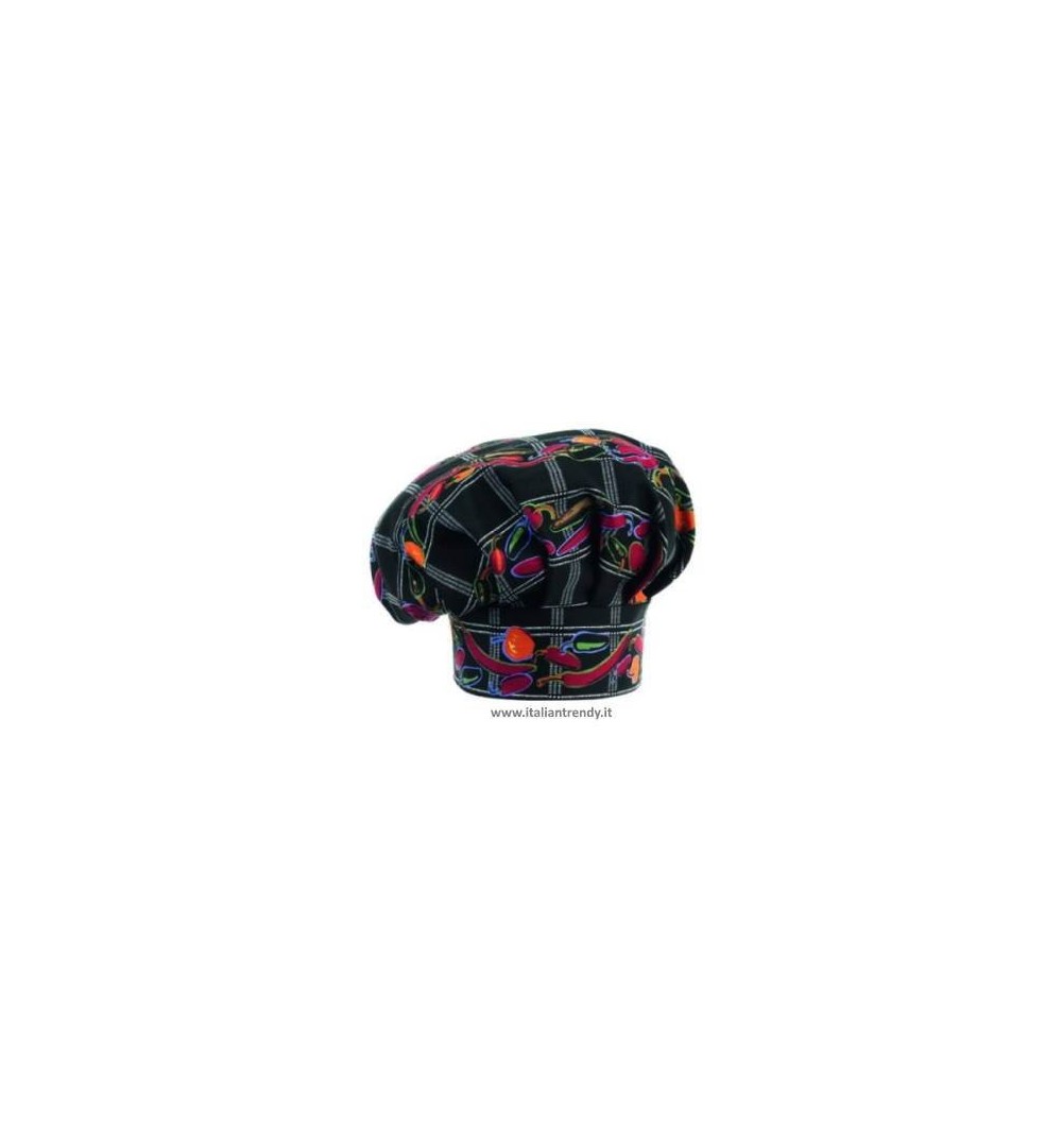 Cappello Cuoco Chef Regolabile Con Velcro 33 Colori