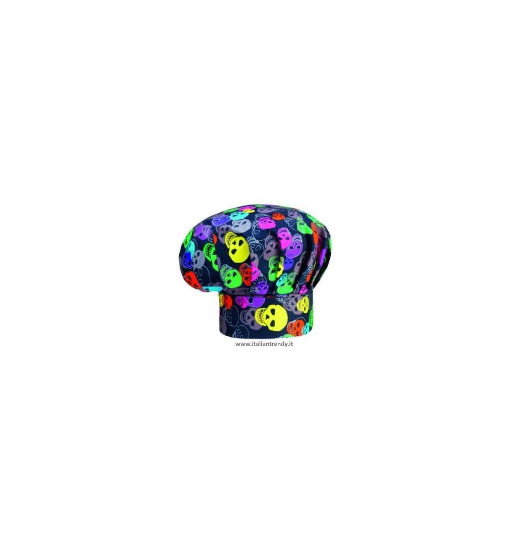 Cappello Cuoco Chef Regolabile Con Velcro 33 Colori