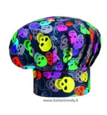 Cappello Cuoco Chef Regolabile Con Velcro 33 Colori