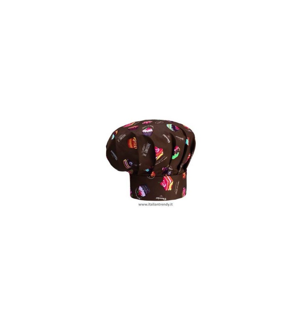 Cappello Cuoco Chef Regolabile Con Velcro 33 Colori