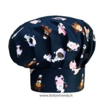 Cappello Cuoco Chef Regolabile Con Velcro 33 Colori