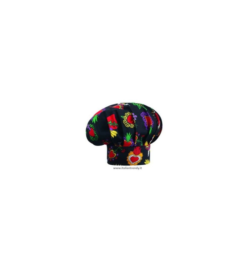 Cappello Cuoco Chef Regolabile Con Velcro 33 Colori