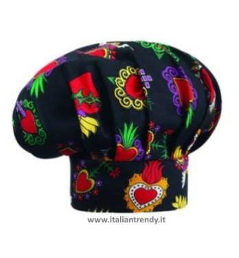 Cappello Cuoco Chef Regolabile Con Velcro 33 Colori