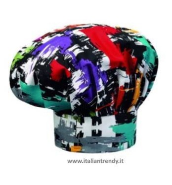 Cappello Cuoco Chef Regolabile Con Velcro 33 Colori