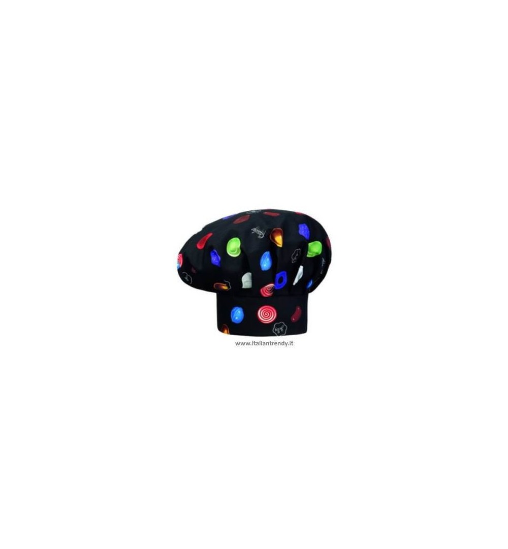 Cappello Cuoco Chef Regolabile Con Velcro 33 Colori