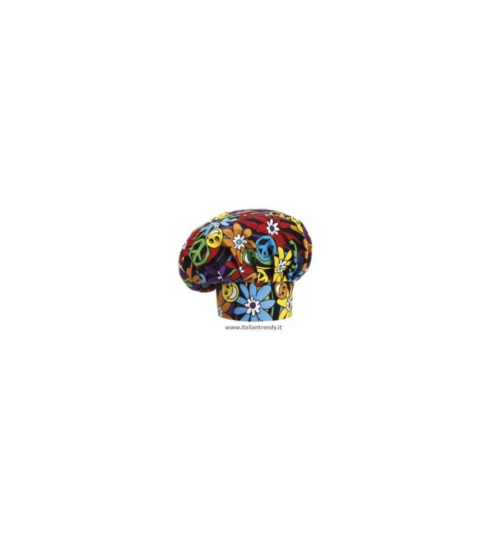 Cappello Cuoco Chef Regolabile Con Velcro 33 Colori