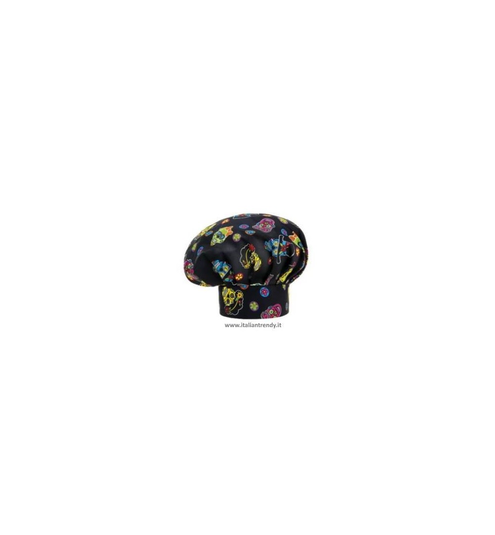 Cappello Cuoco Chef Regolabile Con Velcro 33 Colori