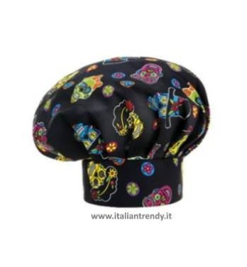 Cappello Cuoco Chef Regolabile Con Velcro 33 Colori