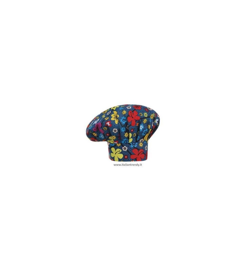 Cappello Cuoco Chef Regolabile Con Velcro 33 Colori