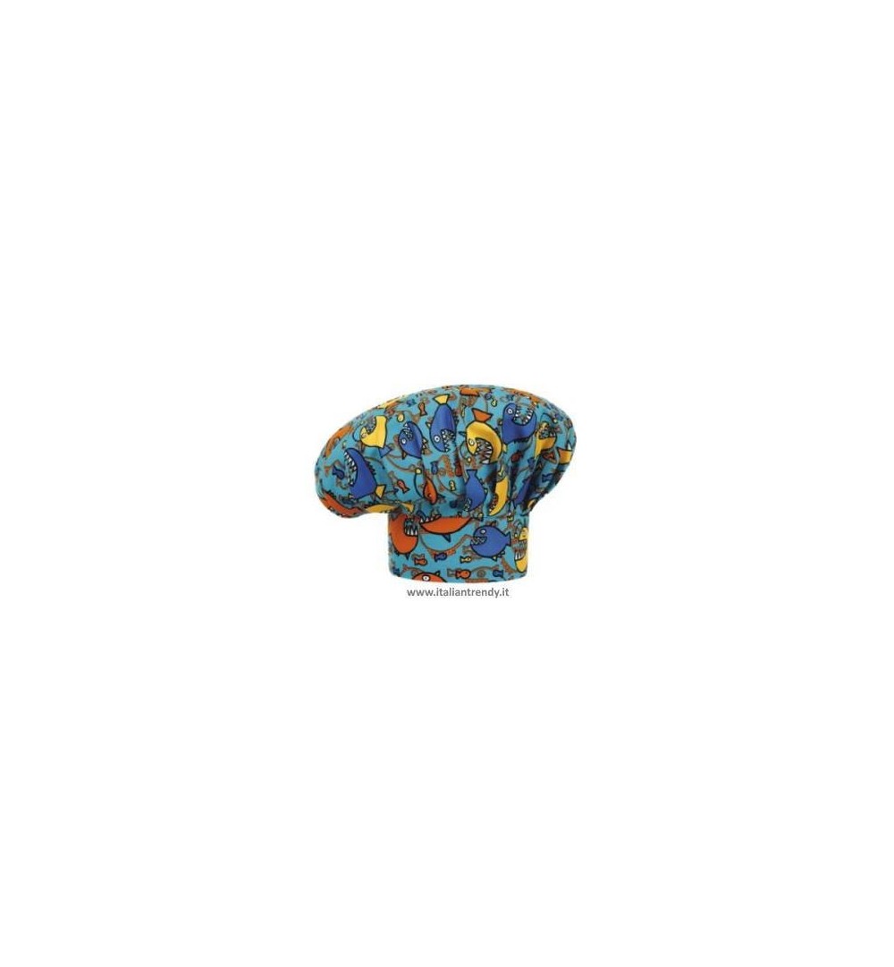 Cappello Cuoco Chef Regolabile Con Velcro 33 Colori