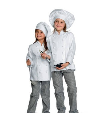 Pantaloni Cuoco Per Bambini Cotone Pied De Poule Baby Chef