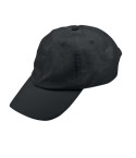 Cappello Nero Con Visiera Tipo Baseball Unisex Due Pezzi