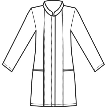 White Women's Korean Medical Aesthetic Cotton Smock Buy Online