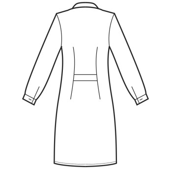 Blouse blanche légère pour femme, cintrée, pour médecin, pharmacien, doctoresse.