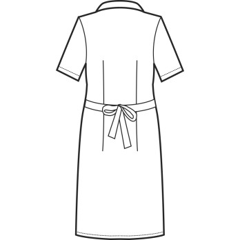 Lightweight Women's Work Smock with Short Sleeves