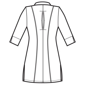 Long Black Fitted Women's Tunic for Aesthetic Spa Wellness is Online