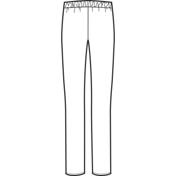 Pantalon en jersey pour femme noir ou blanc pour médecin, esthéticienne, bien-être, fitness.