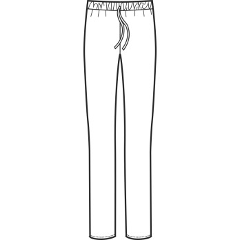 Pantalon en jersey pour femme noir ou blanc pour médecin, esthéticienne, bien-être, fitness.