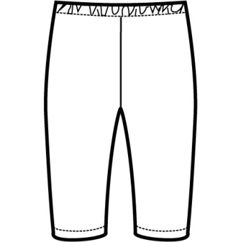 Pantalone Leggings Corto Bianco o nero per Estetista Benessere Fitness