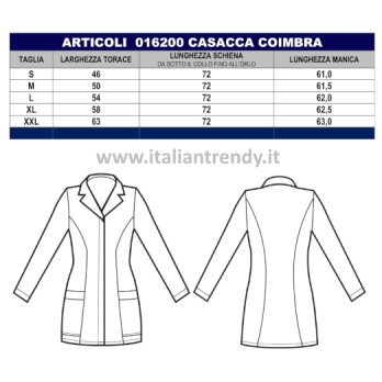 Casacca Donna Bianca Slim in Cotone Manica Lunga o Corta. Scopri Online