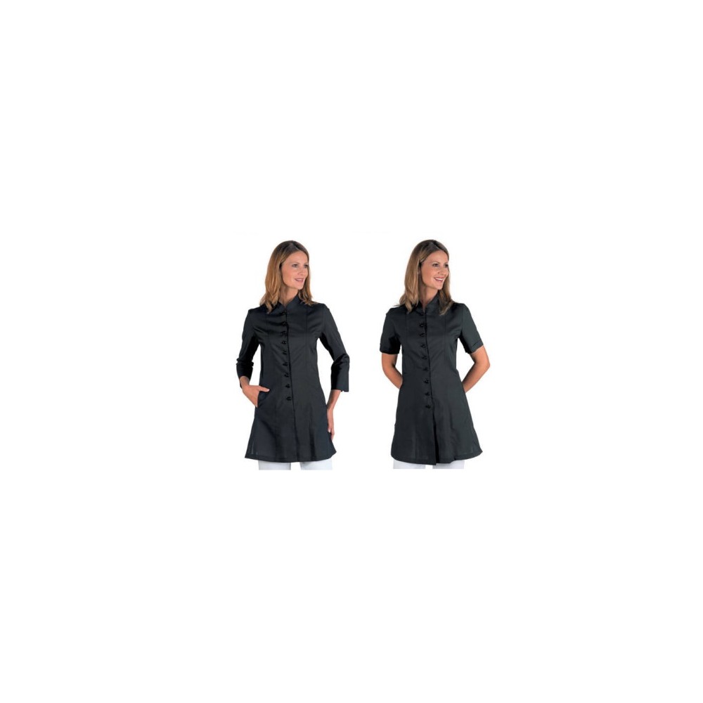 Long Black Fitted Women's Tunic for Aesthetic Spa Wellness is Online