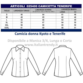 Camicia Donna Nera Stretch Per Bar Ristoranti Hotel Catering Hostess