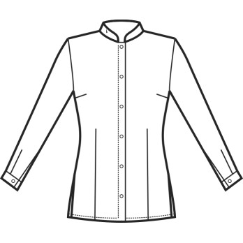 Camisa negra coreana elástica ajustada para mujer, para uniforme, en tallas M/L o M/M 3/4.