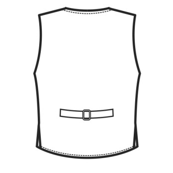 Gilet pour Homme et Femme à Double Boutonnage pour Bars et Restaurants en Noir. Découvrez-le en ligne.