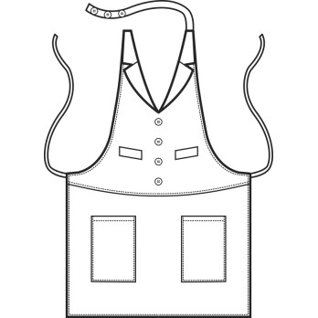 Apron with Vest Bib for Bars, Restaurants, and Ice Cream Shops. Discover online.